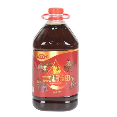 批发零售四川菜籽油食用油2.5L桶物理压榨食用油家用商用桶装图5