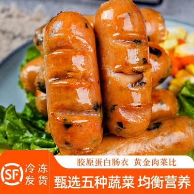 北创膳食纤维蔬菜肠400g/袋/8支儿童早餐营养肉菜比家用工厂批发图2
