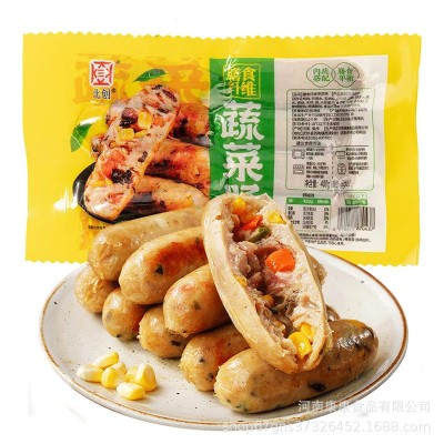 北创膳食纤维蔬菜肠400g/袋/8支儿童早餐营养肉菜比家用工厂批发图5
