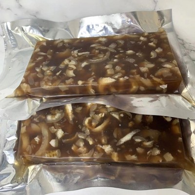 山东猪皮冻肉皮冻子水晶皮花冻卤味凉拌菜汤包即食五香猪皮冻熟食图2