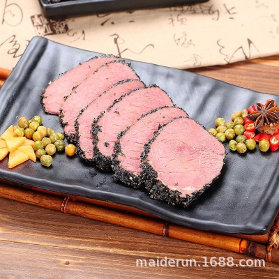 馋三里黑椒牛肉200g40袋酱卤熟牛肉切片真空即食西餐沙拉轻食商用图3