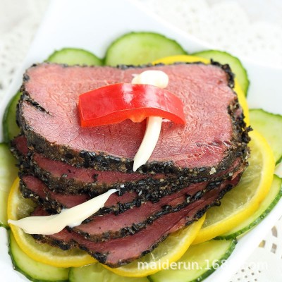 馋三里黑椒牛肉200g卤味熟食牛肉片真空即食轻食健身沙拉外卖商用图2
