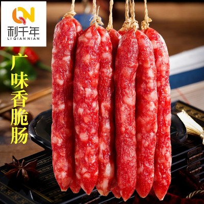正宗广味腊肠10斤整箱商用煲仔饭江门腊肠家用广东特产香脆肠批发图2