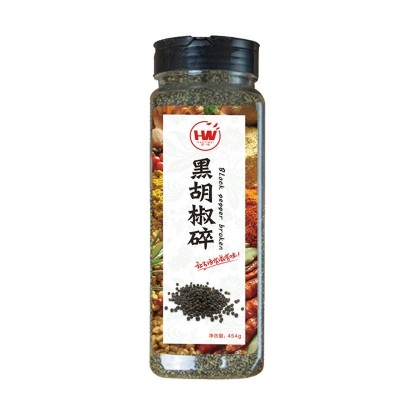 黑胡椒碎454g黑椒碎细黑胡椒粉披萨烘焙牛排配料 厂家供应图4
