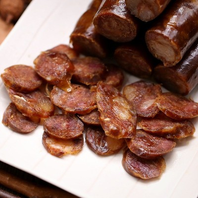四川特产香肠腊肉烟熏腊肠烤肠麻辣500g肉类腌腊制品批发代发图2