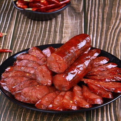 四川特产香肠腊肉烟熏腊肠烤肠麻辣500g肉类腌腊制品批发代发图4