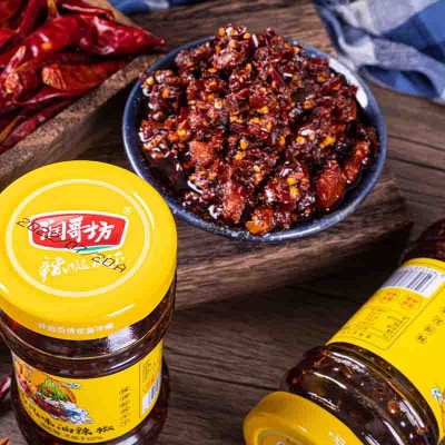 润哥坊辣子鸡辣椒酱下饭菜湖南特产风味油辣椒拌饭拌面酱香辣开味图2