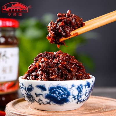 花桥桂林辣椒酱传统酱香下饭酱215g瓶装炒菜拌饭辣椒酱厂家批发图2