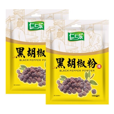 仁仁乐烹饪荤素菜牛肉火锅烤肉串黑胡椒粉调味香辛料50g*50袋/箱图5