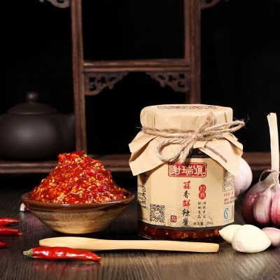 谢瑞真厂家代加工批发代理鲜辣椒酱剁椒酱农家手工调味品一件代发图3