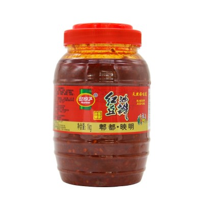 红日子红油豆瓣酱餐饮商用1kg本地特产火锅炒菜烹饪调料整箱批发图3