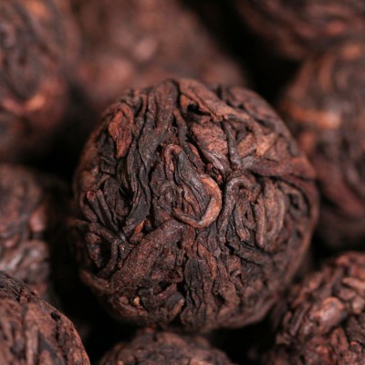 路氏茶业 云南勐海布朗山熟茶古树沱茶 陈年龙珠熟茶普洱茶厂批发图2