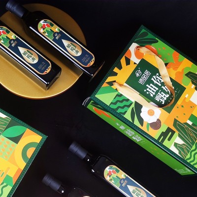 西班牙进口特级初榨橄榄油500MLX2礼盒装食用油送礼员工福利团购图3