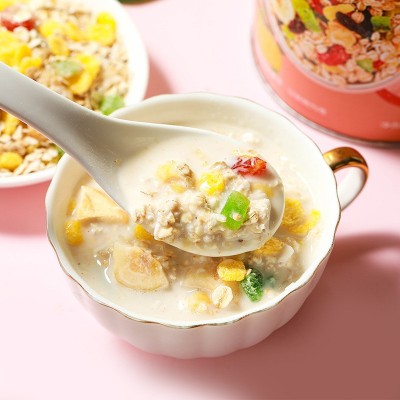 早餐即食罐装500g水果燕麦片 直播带货网红代餐酸奶水果燕麦片图2