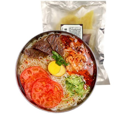 朝鲜风味冷面【家庭装箱起批发】东北大妈鲜族风味大冷面真空袋装图5