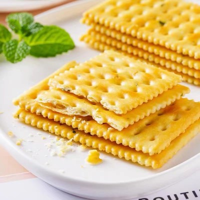 香葱苏打饼干梳打薄脆饼干奶盐味食品不添加蔗糖休闲零食整箱批发图4