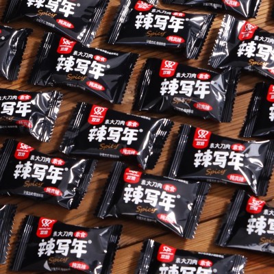 湖南双娇素大刀肉辣条清真网红老式麻辣休闲零食大礼包大量批发图4