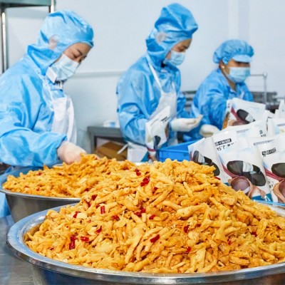 柠檬凤爪酸辣无骨鸡爪批发5斤袋装凉菜小吃餐饮KTV商用熟食麻鸡脚图2