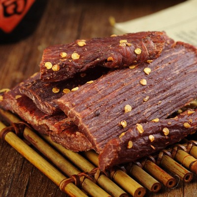 风干猪肉干鸡肉干人吃批发代加工牛肉干一斤五香麻辣手撕牦牛肉干图2