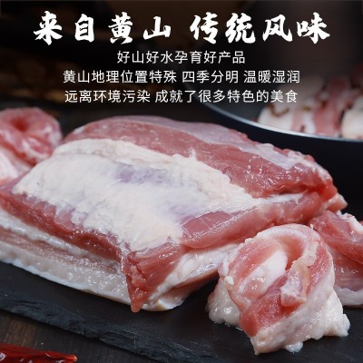 徽州腊肠正宗徽式农家自制安徽黄山特产腊味纯肉腊肉风干土猪香肠图2