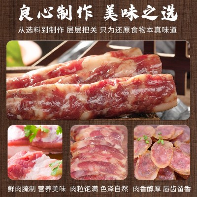 徽州腊肠正宗徽式农家自制安徽黄山特产腊味纯肉腊肉风干土猪香肠图4