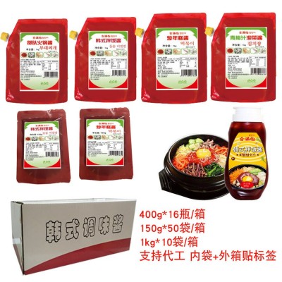 包邮 韩式泡菜酱 部队火锅酱 石锅拌饭酱 炒年糕酱 下饭酱图5