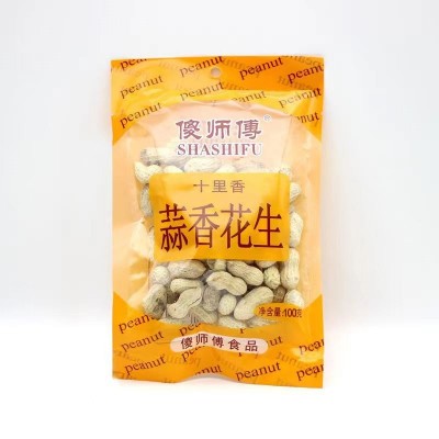傻师傅100g 龙岩蒜香口味袋装带壳花生图5