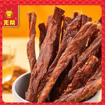 龙帮手撕风干鸡胸肉干办公室零食即食鸡肉干批发100g/罐图3