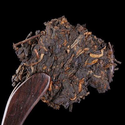 云南普洱茶熟茶戊戌年金犬旺福茶饼357g图2