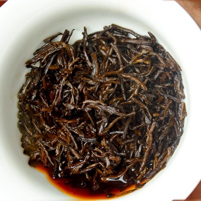 珍藏 云南普洱茶熟茶 金芽宫廷 500g熟茶散装茶叶批发图4