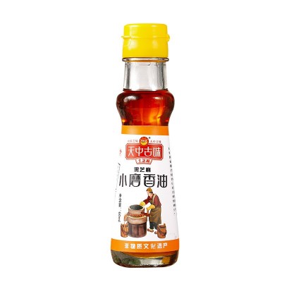 纯黑芝麻油河南驻马店小磨香油500ml家庭玻璃瓶装塑料瓶麻油图5