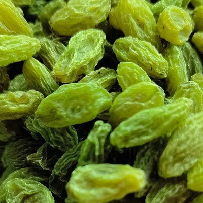 新疆绿提子葡萄干特级大量批发散装零食烘焙商用大颗粒无核提子干图2