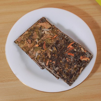 福鼎老白茶 时光陈皮白茶饼干茶小方片500g 福鼎老白茶散装批发图2
