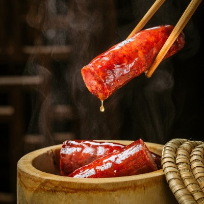 四川烟熏腊肠麻辣香肠四川特产五香广味厂家批发一件代发中秋送礼图4