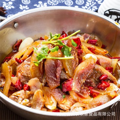 厂家批发酒店半成品带皮牛肉 干锅火锅小炒湘菜原料熟牛头肉图3