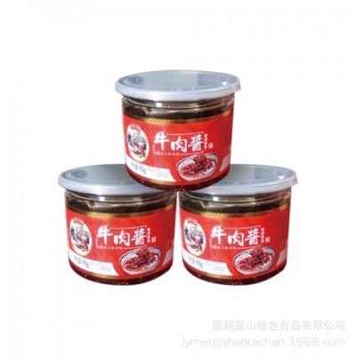 【孟良崮六姐妹】沂蒙特产拌饭拌面夹馍牛肉下饭香辣酱200g/400g图2
