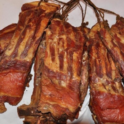厂家现货腊排骨批发500g柴火烟熏腊整排 精品腊排骨直销代发图2