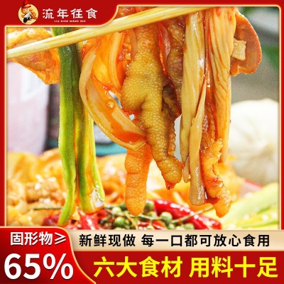 椒麻脆卤大杂烩酸辣脆卤椒麻解馋即食无骨鸡爪贡菜三角骨工厂直发图4