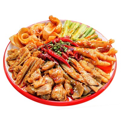 椒麻脆卤大杂烩酸辣脆卤椒麻解馋即食无骨鸡爪贡菜三角骨工厂直发图5