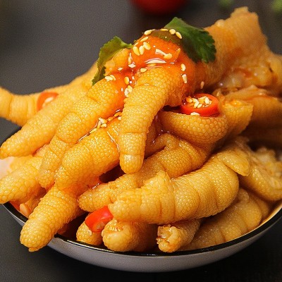 网红酸辣无骨鸡爪2斤5斤袋装商用批发装脱骨凤爪零食小吃 酒店餐饮图3