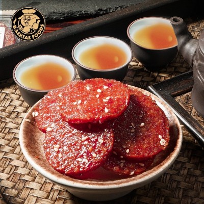 风干猪肉脯网红即食潮汕特产猪肉铺小包装吃货休闲零食猪肉 干批发图2