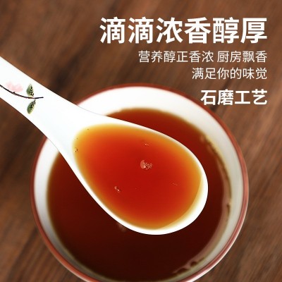 香油礼盒4瓶装芝麻油 农家特产自榨月子油调味油家用现货批发食用图3