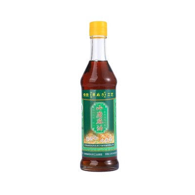 香油礼盒4瓶装芝麻油 农家特产自榨月子油调味油家用现货批发食用图5