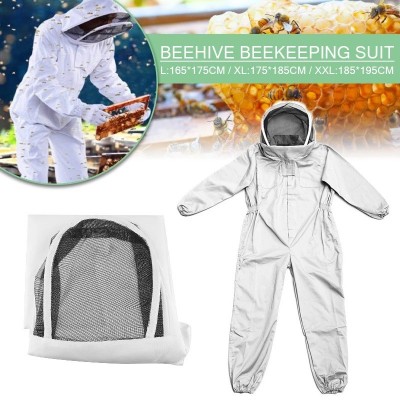蜜蜂防蛰养蜂防护系列 经济型全身连体太空服 棉质防护服