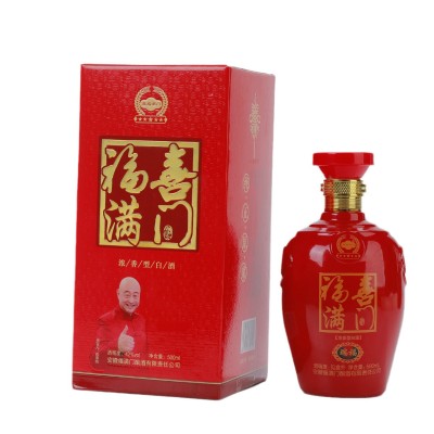 喜福满门白酒批发浓香型粮食酒古井镇喜酒白酒 粮食酿造42°白酒图4