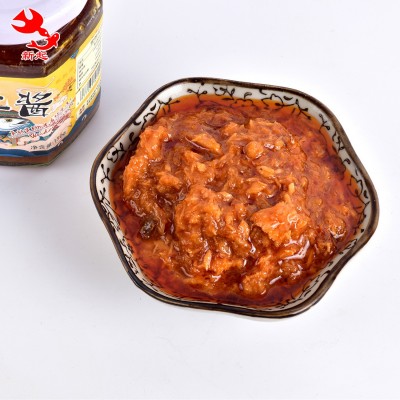 销售下饭香辣鲅鱼罐头 休闲零食调味品 拌饭拌面用开盖即食鲅鱼酱图2