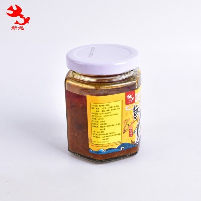 销售下饭香辣鲅鱼罐头 休闲零食调味品 拌饭拌面用开盖即食鲅鱼酱图3