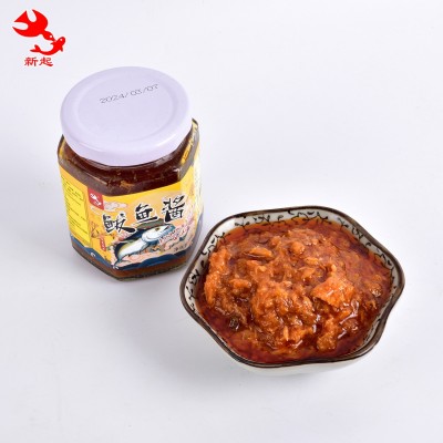 销售下饭香辣鲅鱼罐头 休闲零食调味品 拌饭拌面用开盖即食鲅鱼酱图4