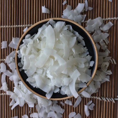 烤椰子干椰奶片 整箱散装批发休闲零食燕麦混白片黄片 印尼椰子片图5