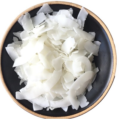 烤椰子干椰奶片 整箱散装批发休闲零食燕麦混白片黄片 印尼椰子片图2